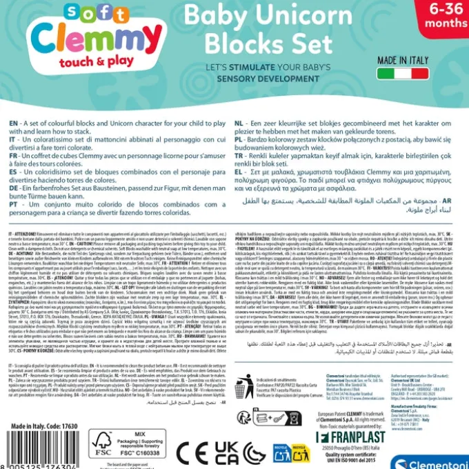 Baby Unicorn blocks set