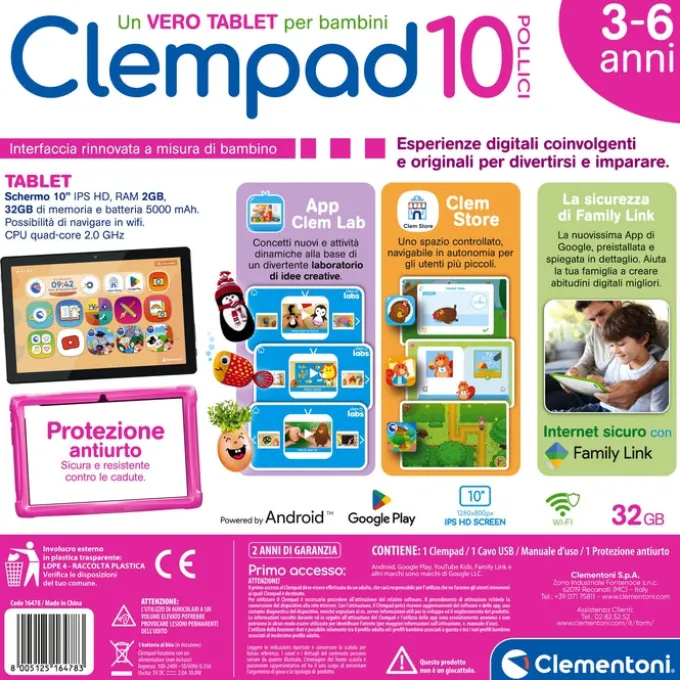 Clempad 10" - Pink