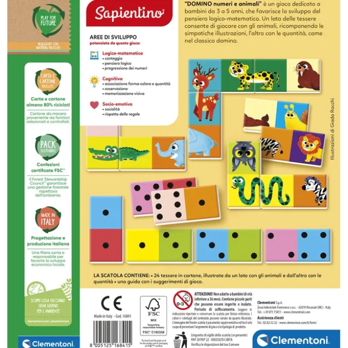 Domino numeri e animali