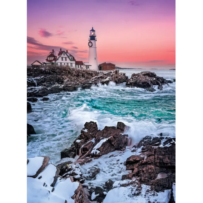 First Snow at Portland Head - 1000 pezzi