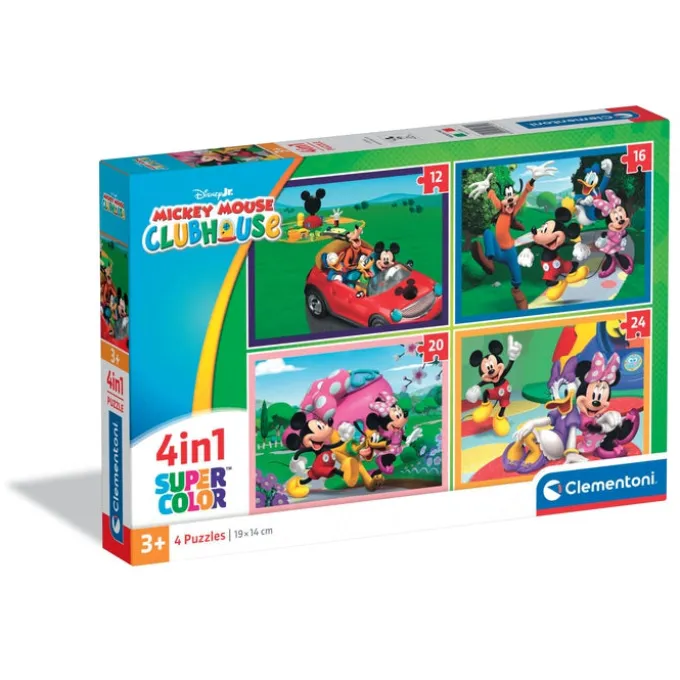 MICKEY MOUSE CLUB HOUESE - 1x12 + 1x16 + 1x20 + 1x24 pezzi