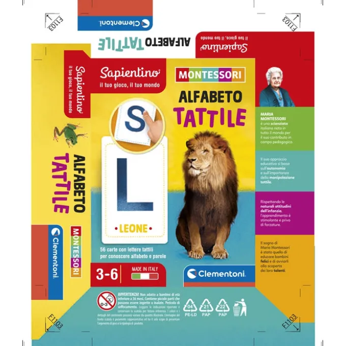 Montessori carte - Alfabeto tattile