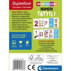 Montessori carte - Numeri tattili