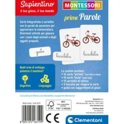 Montessori carte - Prime parole