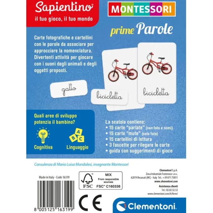 Montessori carte - Prime parole