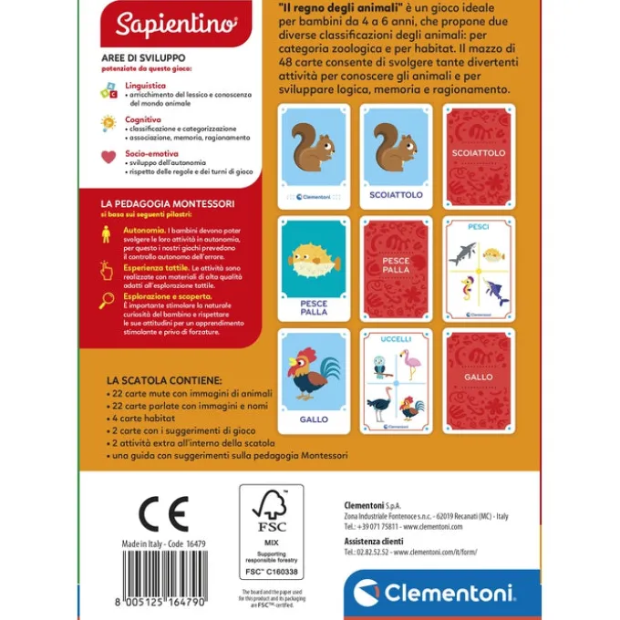 Montessori Flashcards - Il Regno degli Animali