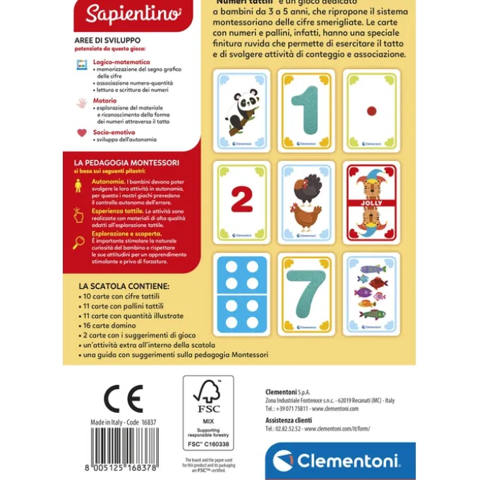 Montessori Flashcards - Numeri Tattili