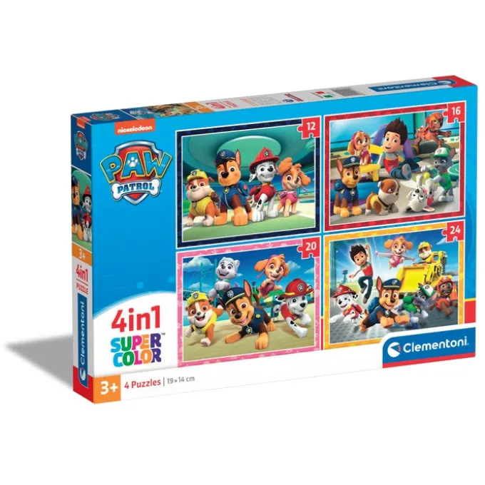 Paw Patrol - 1x12 + 1x16 + 1x20 + 1x24 pezzi