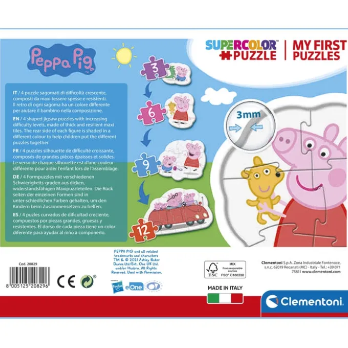 Peppa Pig - 1x3 + 1x6 + 1x9 + 1x12 pezzi