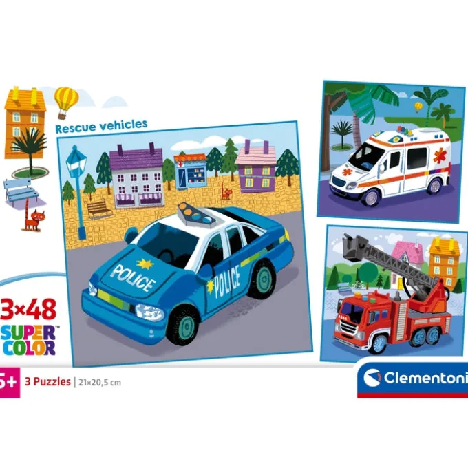 Rescue Vehicles - 3x48 pezzi