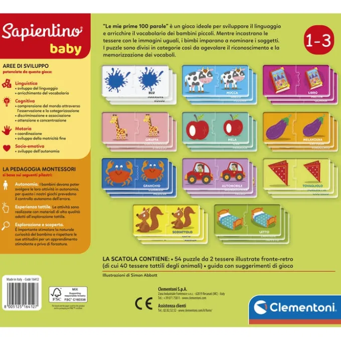 Sapientino Baby Montessori - Le mie prime 100 parole