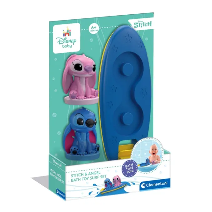 Stitch & Angel - Bath Toy Surf Set